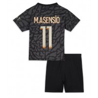 Koszulka piłkarska Paris Saint-Germain Marco Asensio #11 Strój Trzeci dla dzieci 2023-24 tanio Krótki Rękaw (+ Krótkie spodenki)